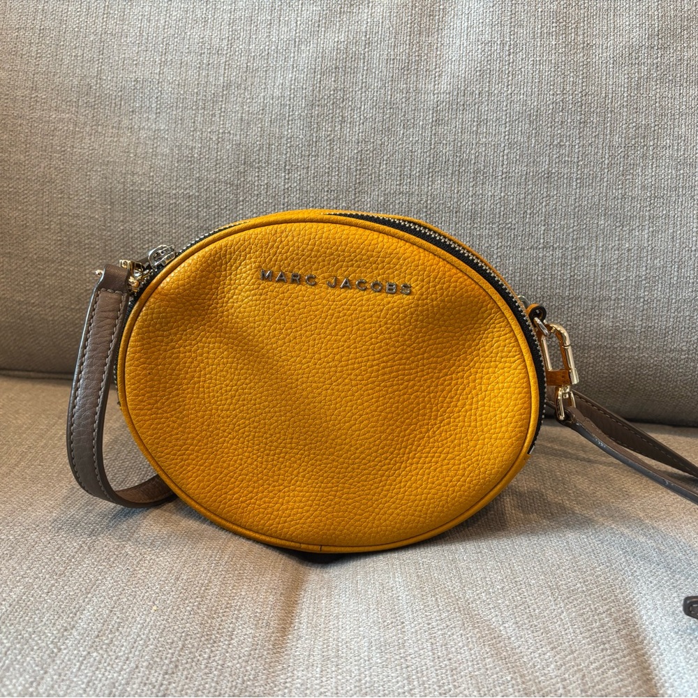 Marc Jacobs Mustard Round Crossbody Bag